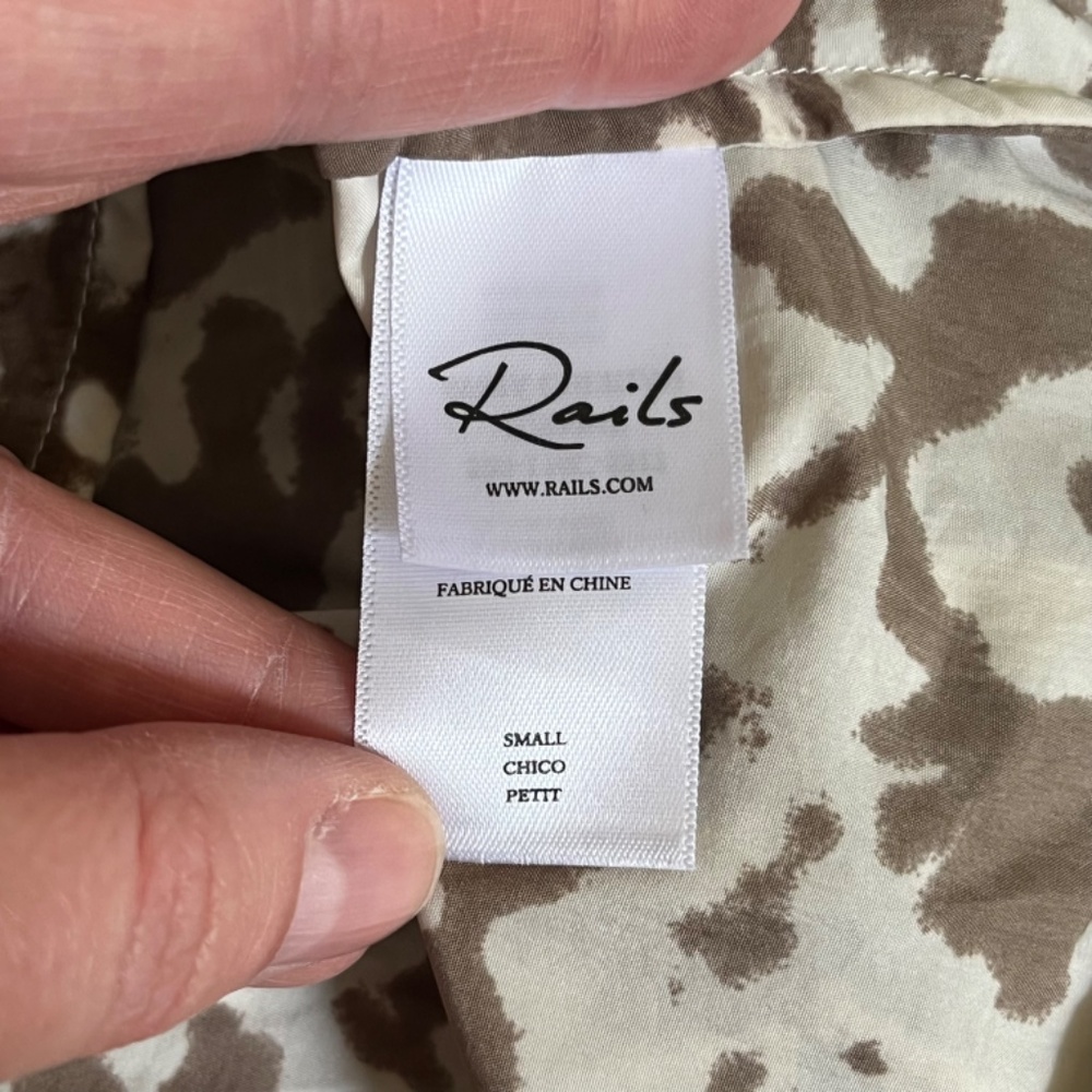 Rails Justine Nylon Midi Dress in Sepia Cheetah, Size Small, New with Tags! - Picture 9 of 12